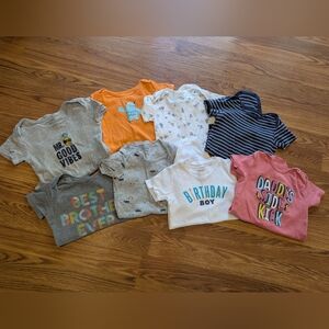 Bundle Of 8 Carter's T-shirt Onesies, 24mo